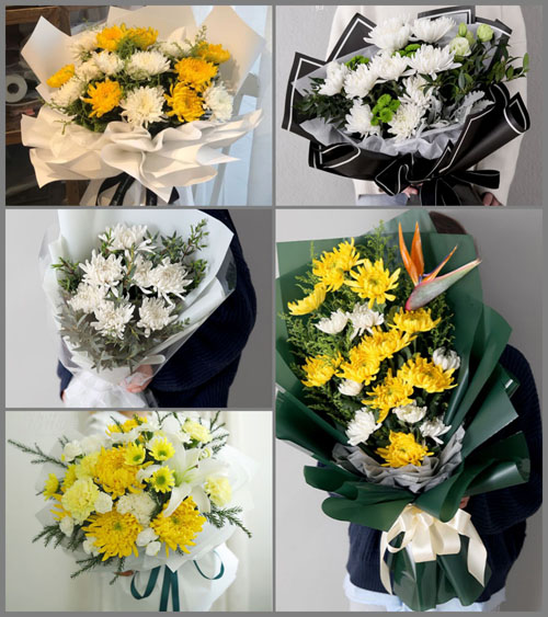 广东清远市佛冈县高岗镇白事花束代送